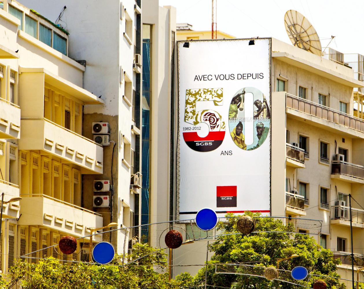 50 years anniversary communication campaign for Societe Generale bank in Senegal