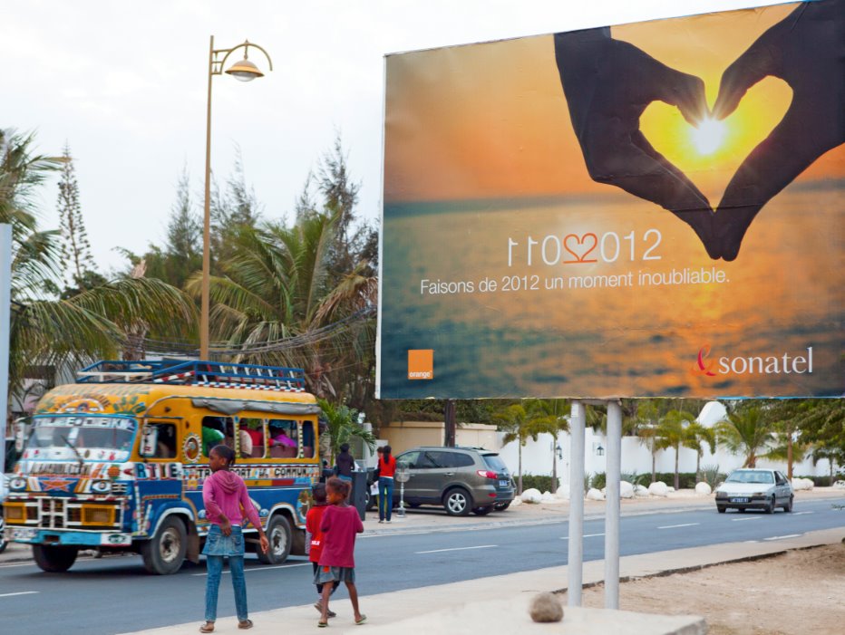 2011-2012 ORANGE billboard, Senegal, West Africa